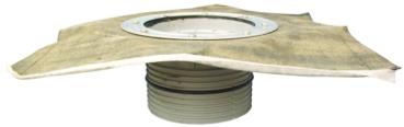 Aufstockelement 130mm / d 195mm mit Bitumenmanschette  HL618H